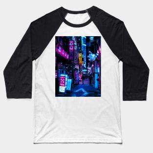 Tokyo's Bladerunner Vibes Baseball T-Shirt